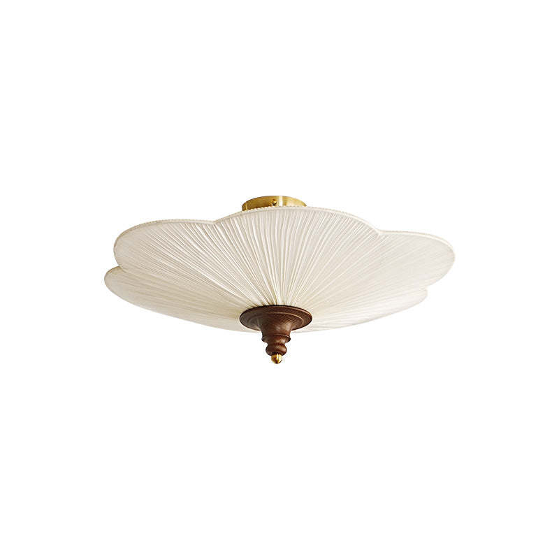 French Wood Plum Blossom 3-Light Ceiling Light