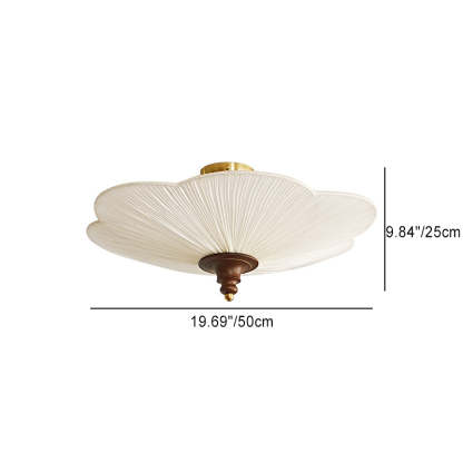 French Wood Plum Blossom 3-Light Ceiling Light