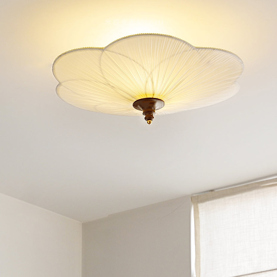 French Wood Plum Blossom 3-Light Ceiling Light