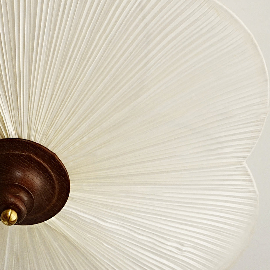 French Wood Plum Blossom 3-Light Ceiling Light