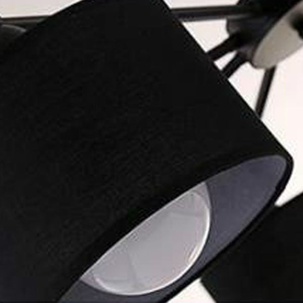 Scandinavian Iron Cylinder 8-Light Ceiling Light