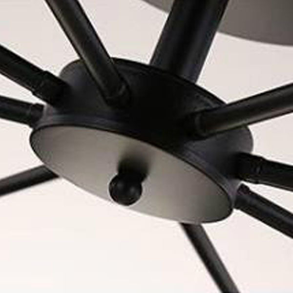 Scandinavian Iron Cylinder 8-Light Ceiling Light