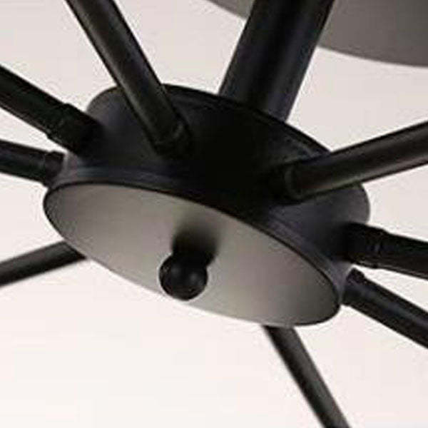 Scandinavian Iron Cylinder 8-Light Ceiling Light