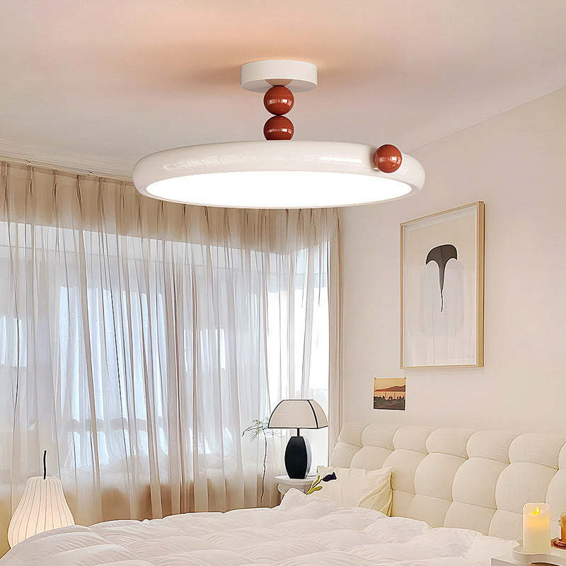 Scandinavian Macaron Glass Round Ceiling Light