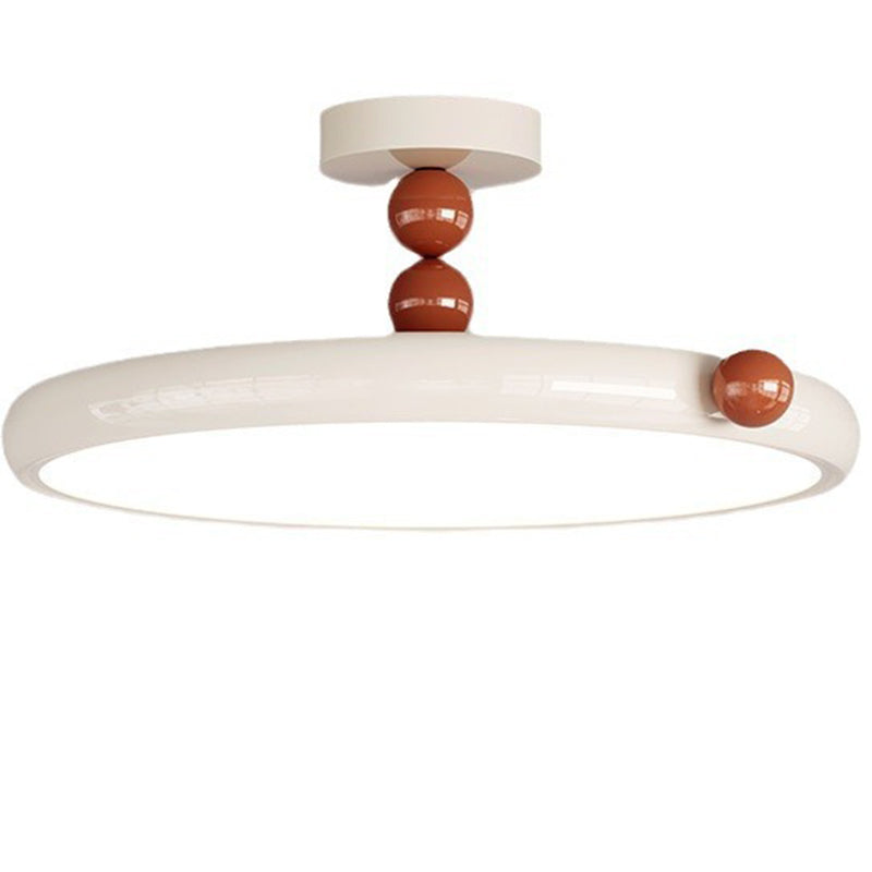 Scandinavian Macaron Glass Round Ceiling Light