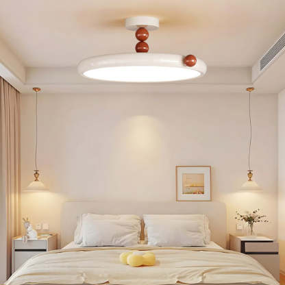 Scandinavian Macaron Glass Round Ceiling Light — 110V-120V For US/CA / Infinitely Dimmable