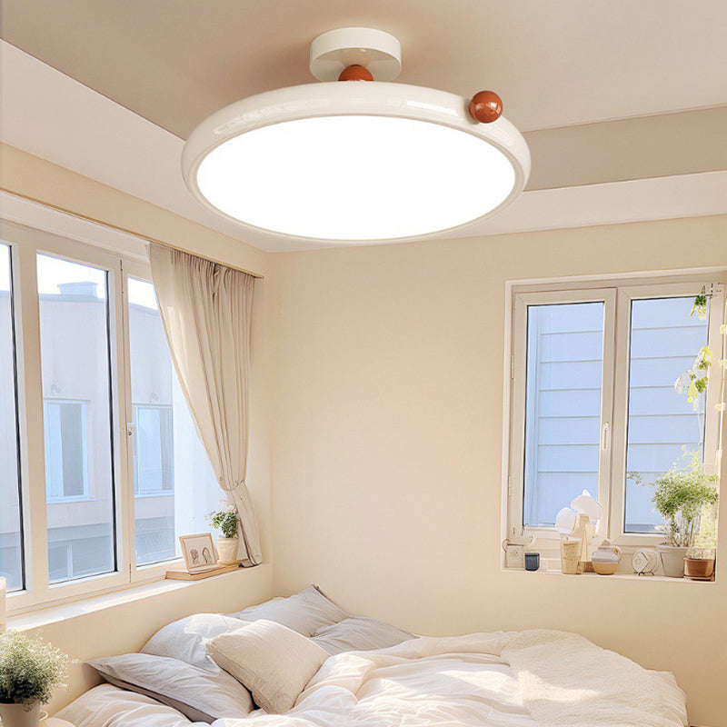 Scandinavian Macaron Glass Round Ceiling Light