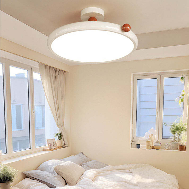 Scandinavian Macaron Glass Round Ceiling Light