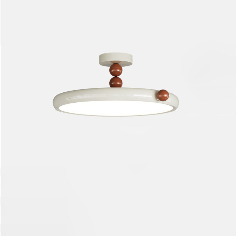 Scandinavian Macaron Glass Round Ceiling Light