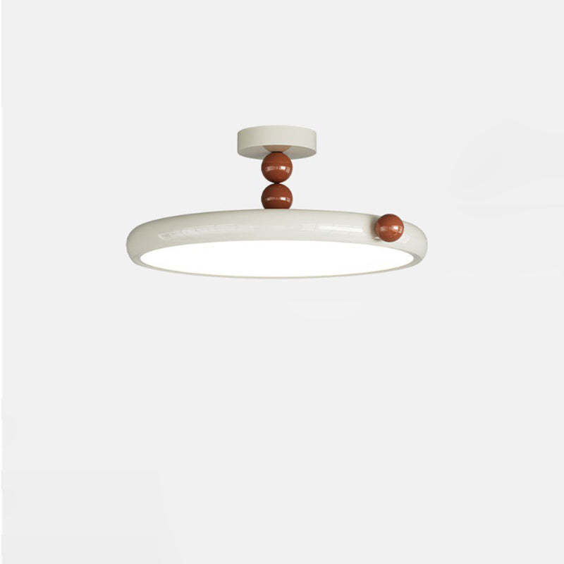 Scandinavian Macaron Glass Round Ceiling Light