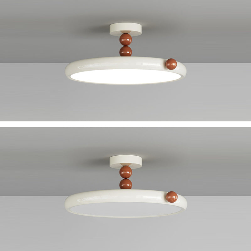 Scandinavian Macaron Glass Round Ceiling Light