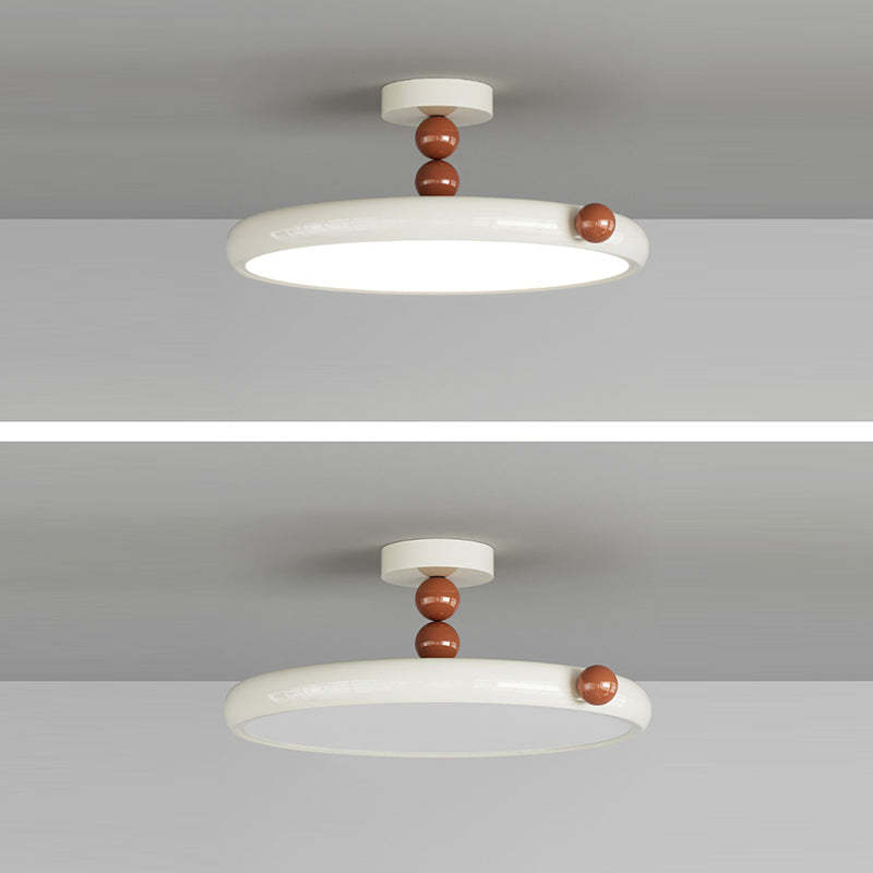 Scandinavian Macaron Glass Round Ceiling Light