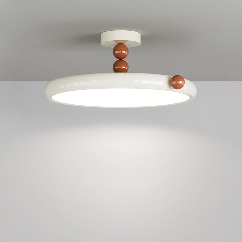 Scandinavian Macaron Glass Round Ceiling Light
