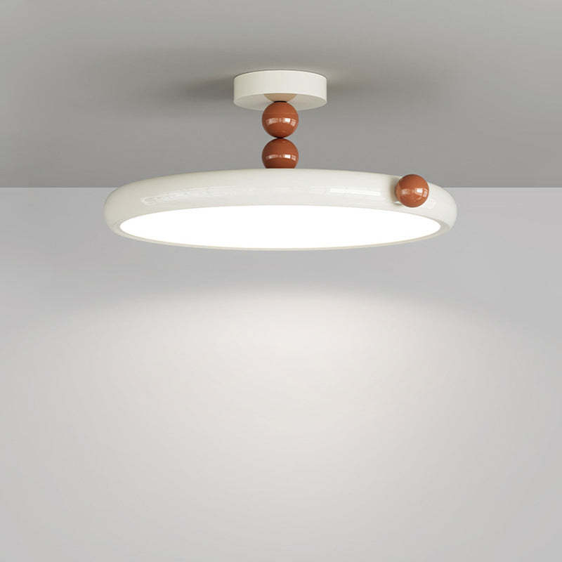 Scandinavian Macaron Glass Round Ceiling Light