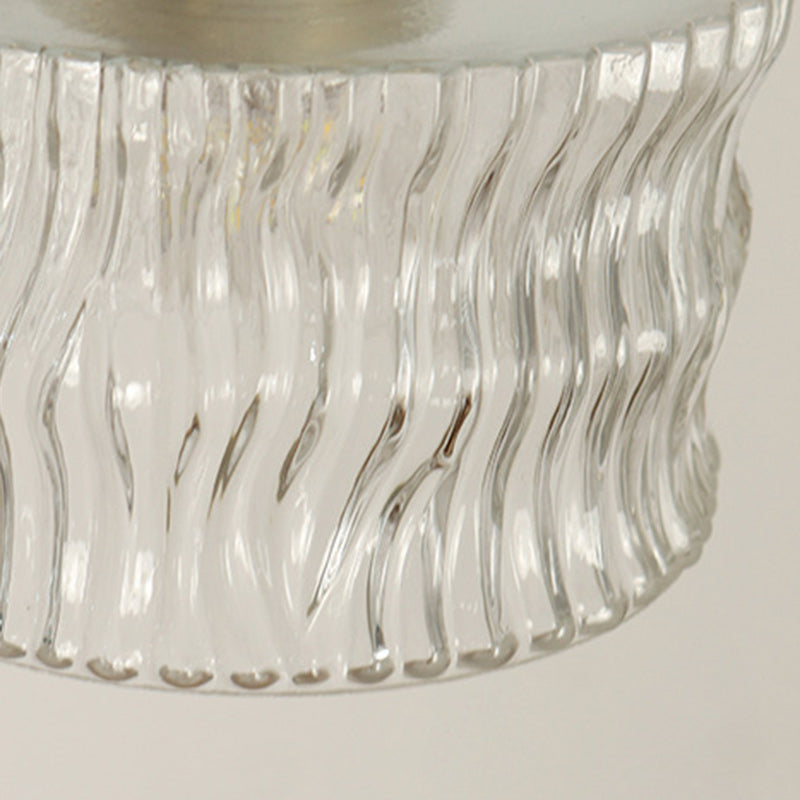 Contemporary Brass Water Ripple Ceiling Light