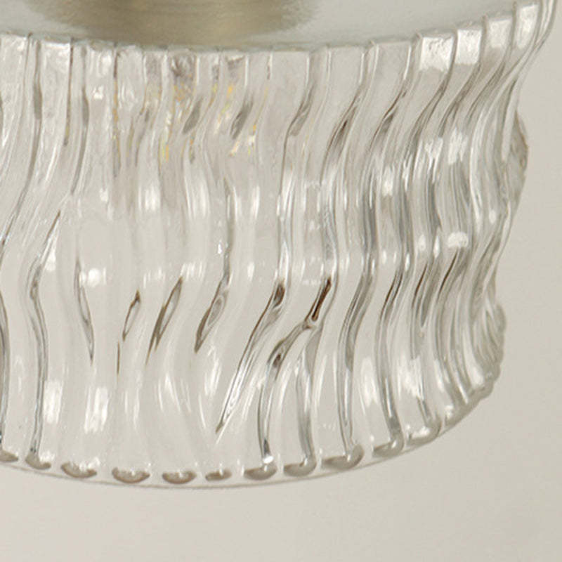 Contemporary Brass Water Ripple Ceiling Light