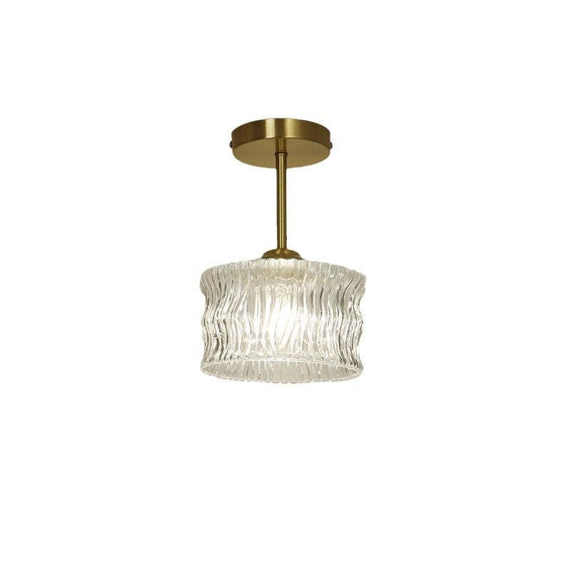 Contemporary Brass Water Ripple Ceiling Light