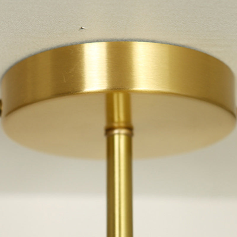 Contemporary Brass Water Ripple Ceiling Light