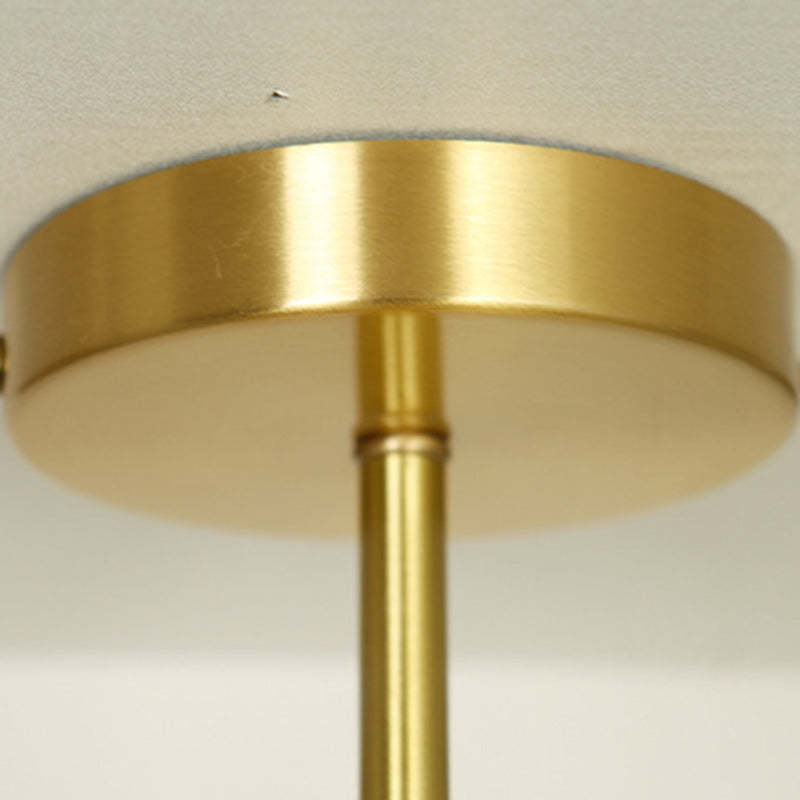 Contemporary Brass Water Ripple Ceiling Light