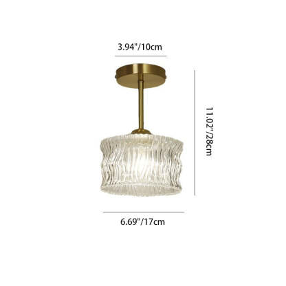 Contemporary Brass Water Ripple Ceiling Light