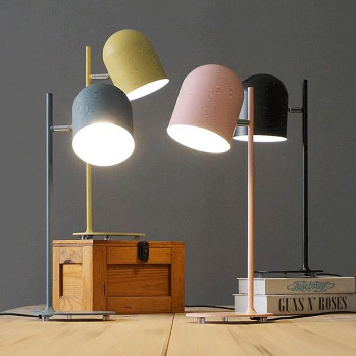 Scandinavian Macaron Rotatable Iron Table Lamp