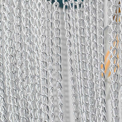 Contemporary Agate Bead Aluminum Chain Chandelier