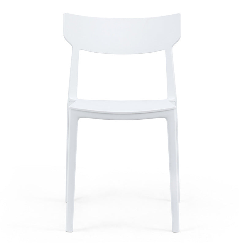 Nordic Plastic Stackable Open-Back Dining Chair