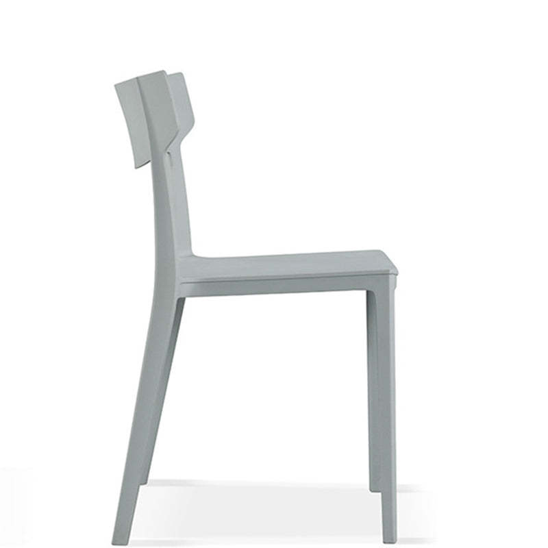 Nordic Plastic Stackable Open-Back Dining Chair