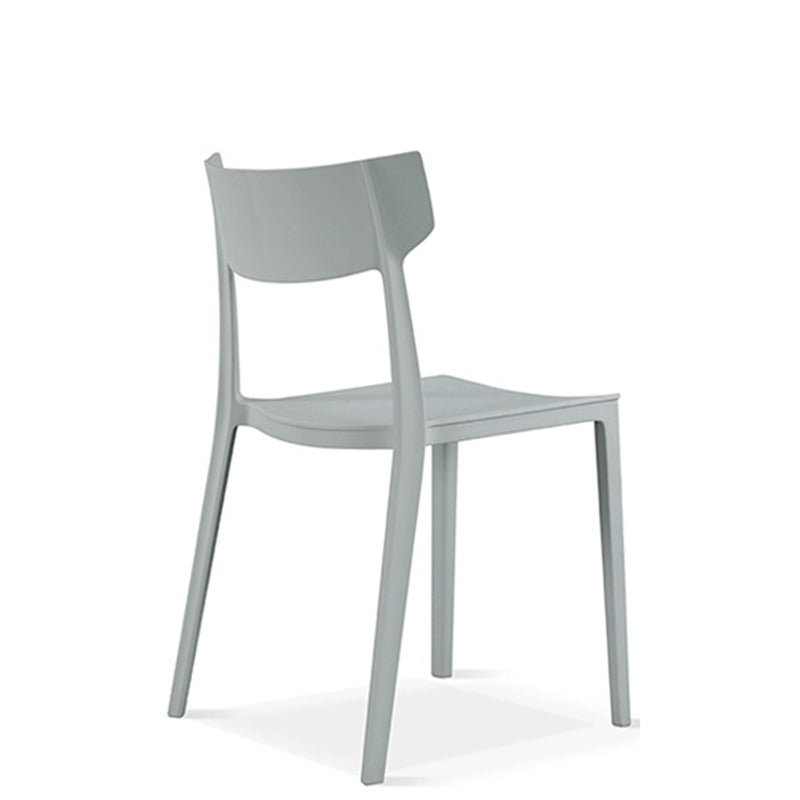 Nordic Plastic Stackable Open-Back Dining Chair