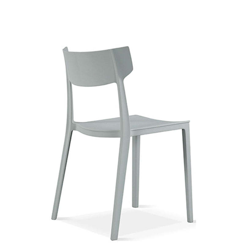 Nordic Plastic Stackable Open-Back Dining Chair