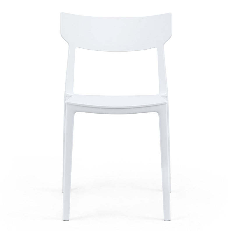 Nordic Plastic Stackable Open-Back Dining Chair