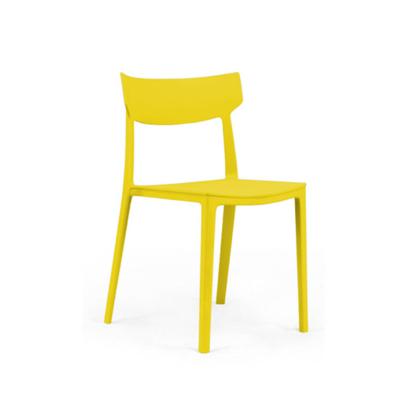 Nordic Plastic Stackable Open-Back Dining Chair