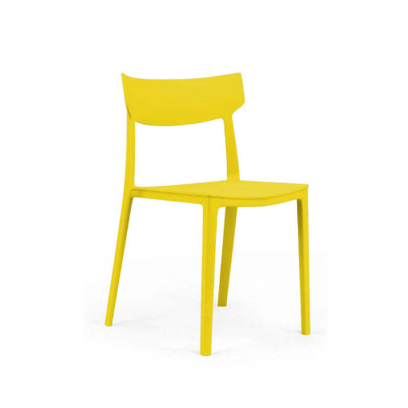 Nordic Plastic Stackable Open-Back Dining Chair