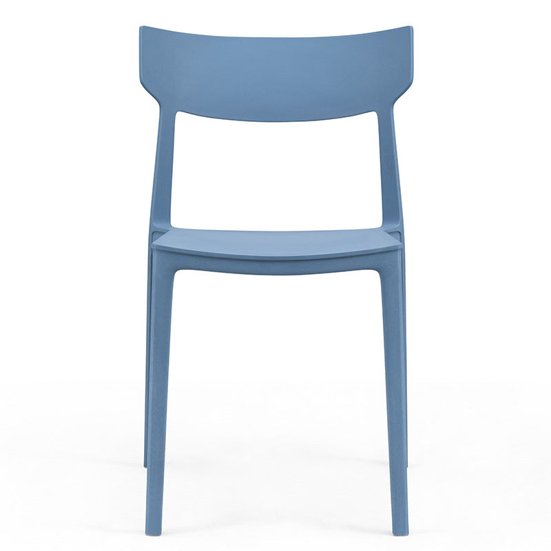 Nordic Plastic Stackable Open-Back Dining Chair