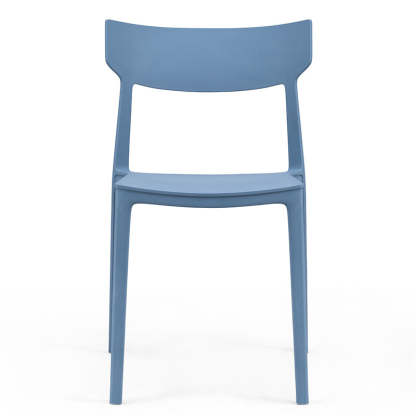 Nordic Plastic Stackable Open-Back Dining Chair