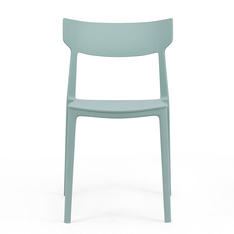 Nordic Plastic Stackable Open-Back Dining Chair
