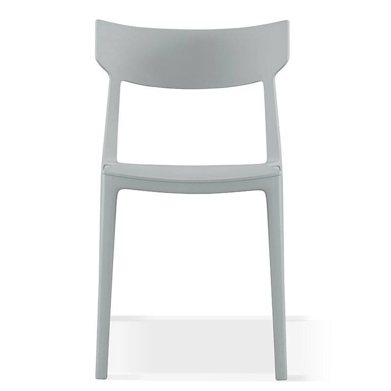 Nordic Plastic Stackable Open-Back Dining Chair
