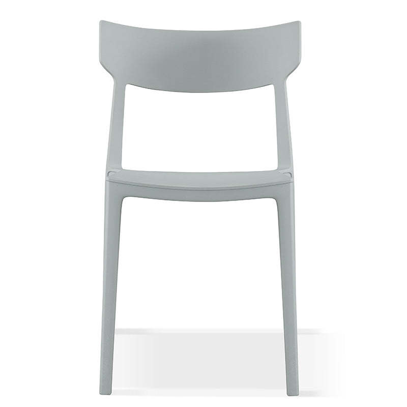 Nordic Plastic Stackable Open-Back Dining Chair