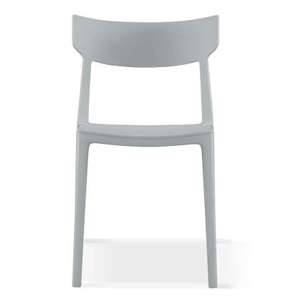 Nordic Plastic Stackable Open-Back Dining Chair