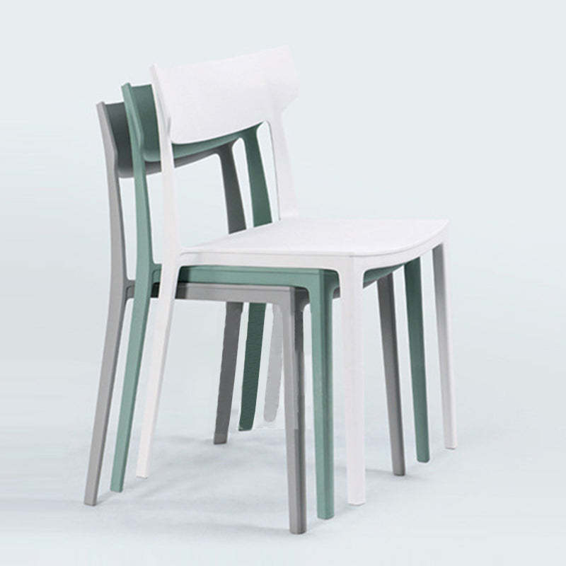 Nordic Plastic Stackable Open-Back Dining Chair