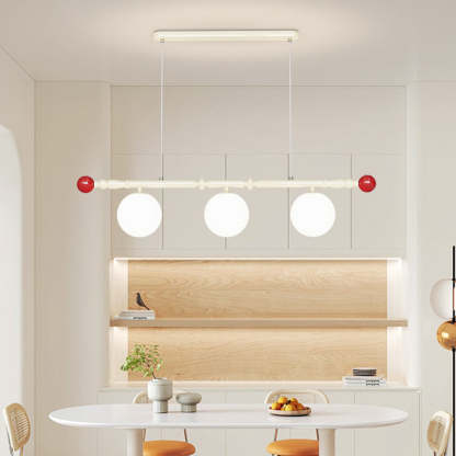 Scandinavian Iron Acrylic Spherical Island Chandelier