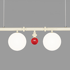 Scandinavian Iron Acrylic Spherical Island Chandelier