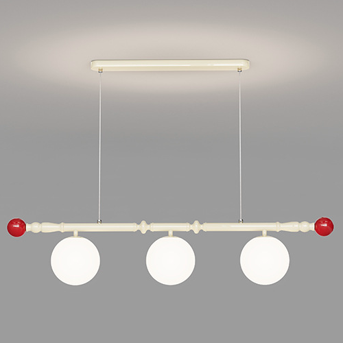 Scandinavian Iron Acrylic Spherical Island Chandelier
