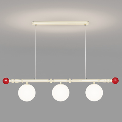 Scandinavian Iron Acrylic Spherical Island Chandelier