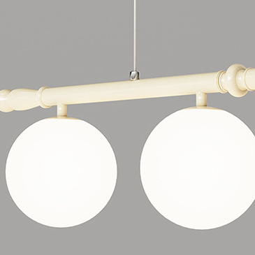 Scandinavian Iron Acrylic Spherical Island Chandelier