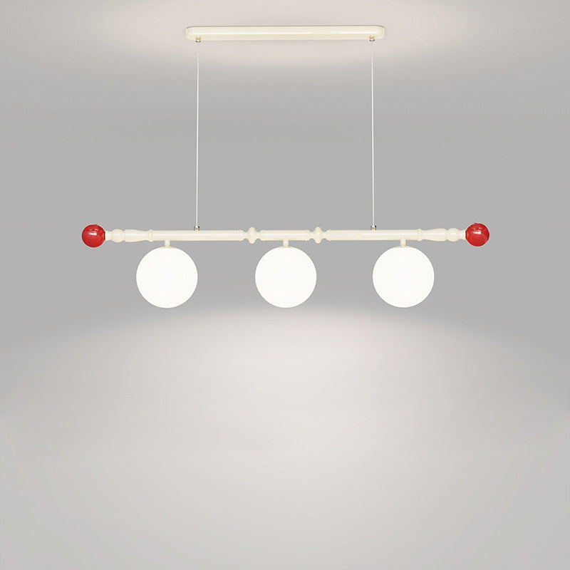 Scandinavian Iron Acrylic Spherical Island Chandelier