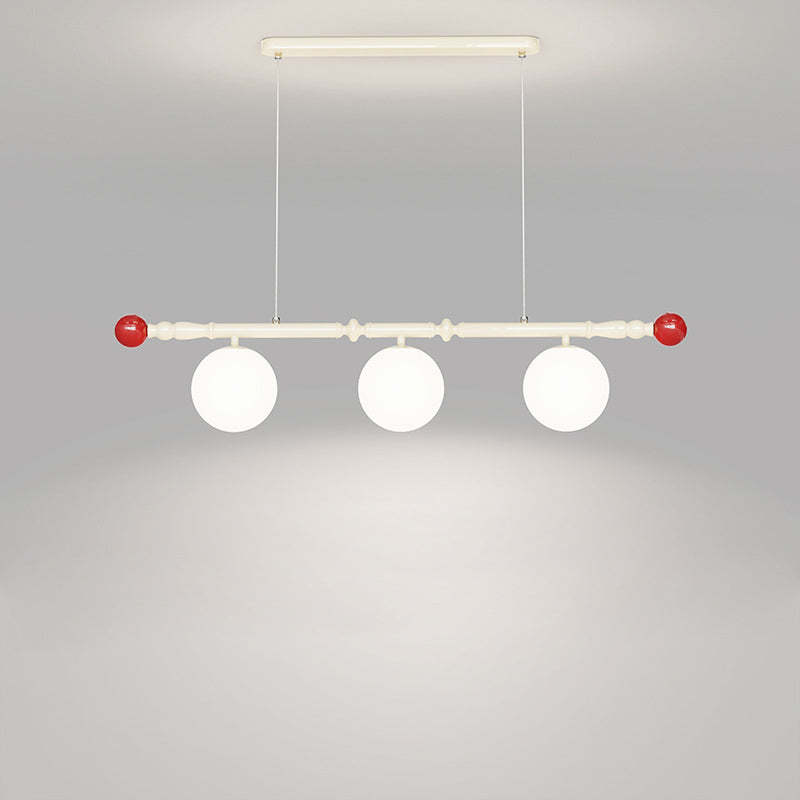 Scandinavian Iron Acrylic Spherical Island Chandelier