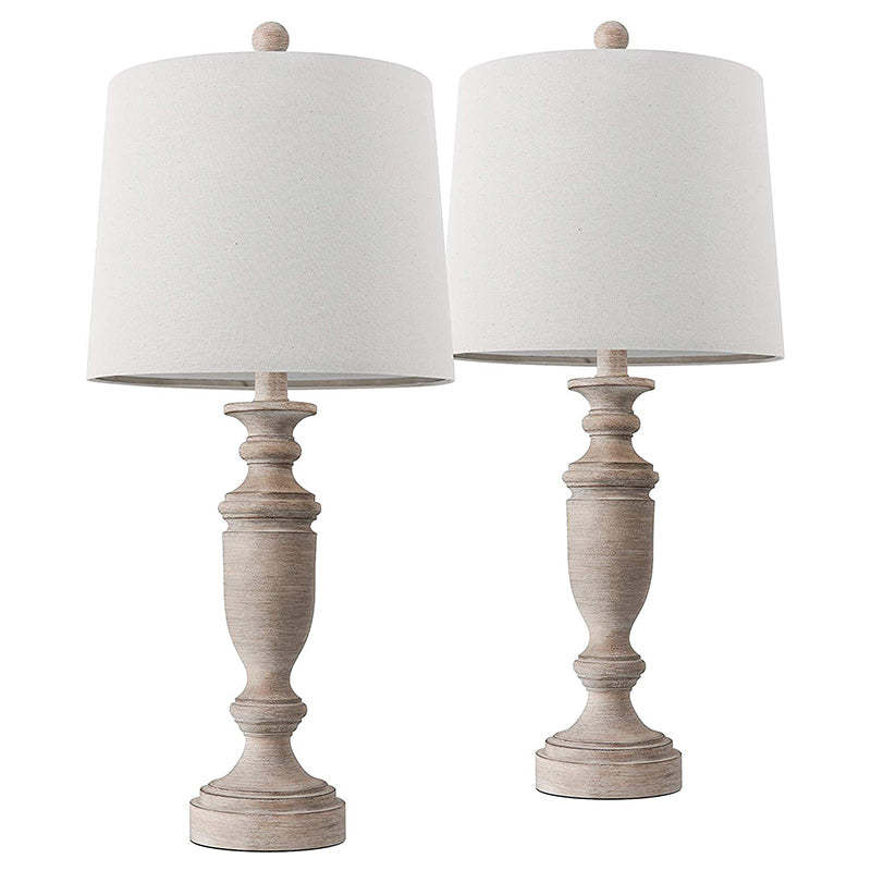 Modern Eclectic Fabric Solid Wood Table Lamp