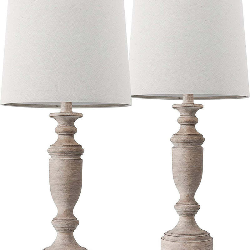 Modern Eclectic Fabric Solid Wood Table Lamp