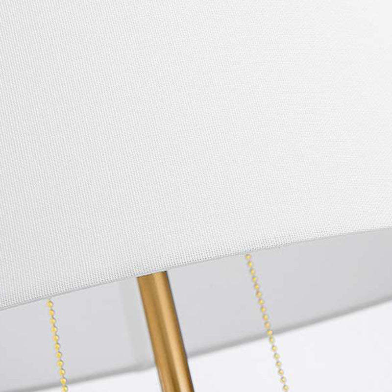Modern Fabric Tapered Raw Alabaster Base Table Lamp